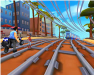 Railway runner-3D szuper HTML5 jtk